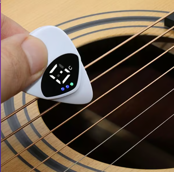 2-in-1 Guitar Picks-Acoustic Guitar Tuner