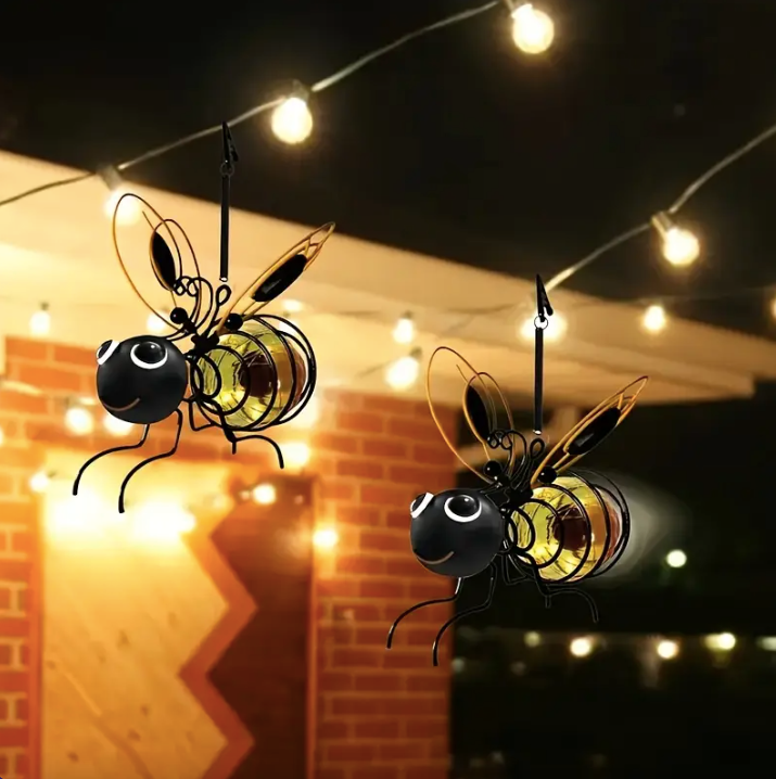 Outdoor Hanging Solar Bee Light
