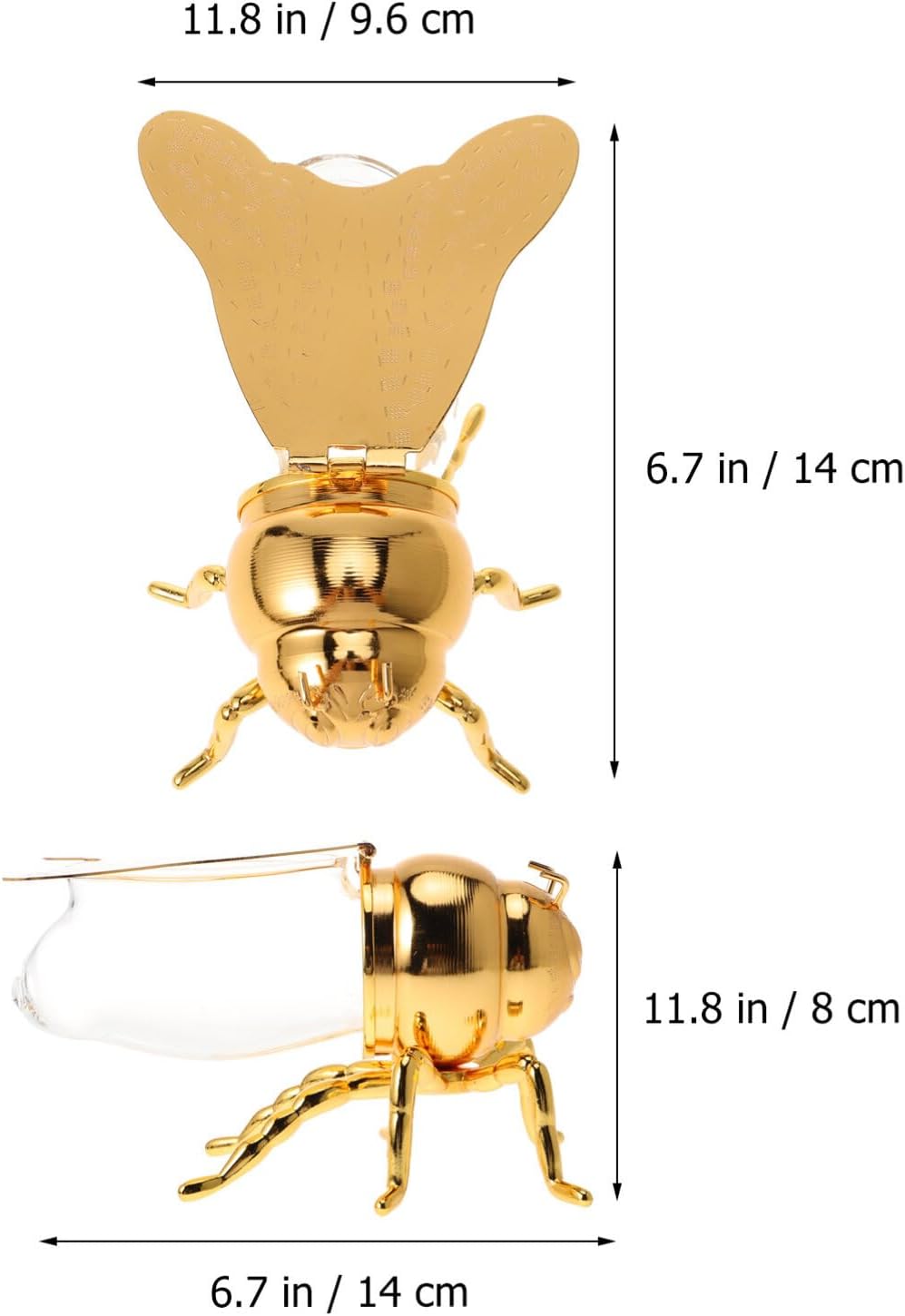 Decorative Bee-Shaped Honey Jar