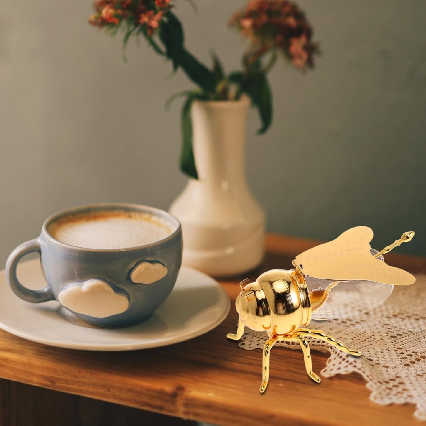 Decorative Bee-Shaped Honey Jar