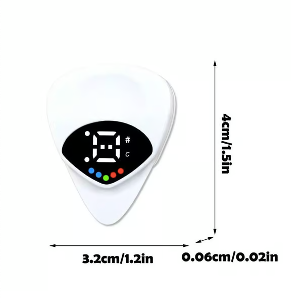 2-in-1 Guitar Picks-Acoustic Guitar Tuner