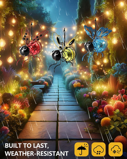 Outdoor Hanging Solar Bee Light