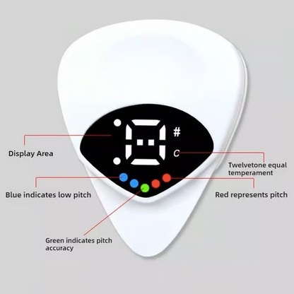 2-in-1 Guitar Picks-Acoustic Guitar Tuner