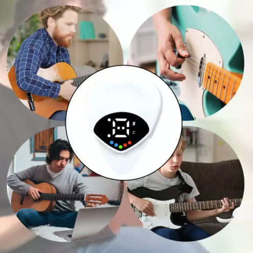 2-in-1 Guitar Picks-Acoustic Guitar Tuner