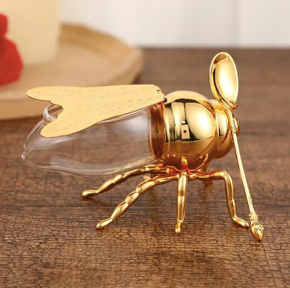 Decorative Bee-Shaped Honey Jar